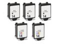 999inks Compatible Multipack HP 14D 2 Full Sets + 1 Extra Black Inkjet Printer Cartridges