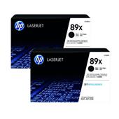 HP 89X/CF289X Black Original High Capacity Laser Toner Cartridge Twin Pack