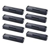 999inks Compatible Eight Pack Samsung MLT-D111L Black High Capacity Laser Toner Cartridges