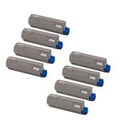 999inks Compatible Multipack OKI 44059165/68 2 Full Sets Standard Capacity Laser Toner Cartridges