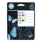 HP 912 Black and Colour Original Standard Capacity Ink Cartridge Multipack (6ZC74AE)