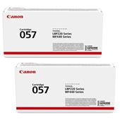 Canon 057/3009C002 Black Original Standard Capacity Laser Toner Cartridge Twin Pack