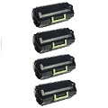 999inks Compatible Quad Pack Lexmark 622H Black Laser Toner Cartridges