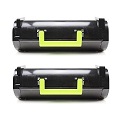 999inks Compatible Twin Pack Lexmark 602X Black Laser Toner Cartridges