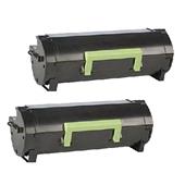 999inks Compatible Twin Pack Lexmark 56F2X00 Black Extra High Capacity Laser Toner Cartridges