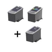 999inks Compatible Multipack Canon PG-40 and CL-41 1 Full Set + 1 Extra Black Inkjet Printer Cartridges