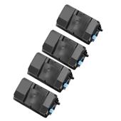 999inks Compatible Quad Pack Kyocera TK-3150 Black Laser Toner Cartridges