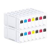 999inks Compatible Epson T50U1/UF 2Full Sets+2 FREE BLACK Standard CapacityInkjet Printer Cartridges