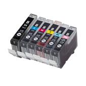 999inks Compatible Multipack Canon CLI-8BK/PM 1 Full Set Inkjet Printer Cartridges