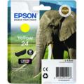Epson 24 (T242440) Yellow Original Claria Photo HD Standard Capacity Ink Cartridge (Elephant)