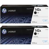 HP 142A/W1420A Black Original Laser Toner Cartridge Twin Pack
