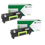 Lexmark 51B2X00 Black Extra High Capacity Original Laser Toner Cartridge Twin Pack