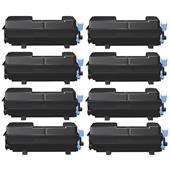 999inks Compatible Eight Pack Kyocera TK-3410 Black Laser Toner Cartridges