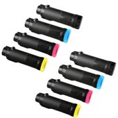 999inks Compatible Multipack Xerox 106R03477-80 2 Full Sets High Capacity Laser Toner Cartridges