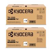 Kyocera TK-1250 Black Original Laser Toner Cartridge Twin Pack