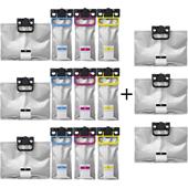 999inks Compatible Multipack Epson T01D1/4 3 Full Sets + 3 FREE BLACK Inkjet Printer Cartridges