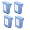 999inks Compatible Quad Pack Pitney Bowes K7800012 Blue Inkjet Printer Cartridges