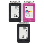 999inks Compatible Multipack HP 308e/308 1 Full Set + 1 Extra Black Inkjet Printer Cartridges