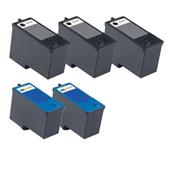 999inks Compatible Multipack Dell MK990/MK991 2 Full Sets + 1 Extra Black Inkjet Printer Cartridges