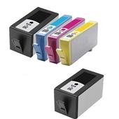 999inks Compatible Multipack HP 920XL 1 Full Set + 1 Extra Black Inkjet Printer Cartridges