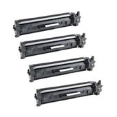 999inks Compatible Quad Pack HP 30X Black High Capacity Laser Toner Cartridges