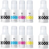 999inks Compatible Multipack Canon GI-51PGBK/Y 2 Full Sets + 2 FREE Black Inkjet Printer Cartridges