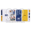 HP 80 Yellow Original Printhead and Printhead Cleaner Bundle (C4823A)