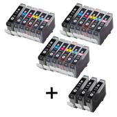 999inks Compatible Multipack Canon CLI-8 3 Full Sets + 3 FREE Black Inkjet Printer Cartridges