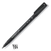Staedtler Lumocolor OHP Pen Permanent Fine 0.6mm Line Black (Pack 10)